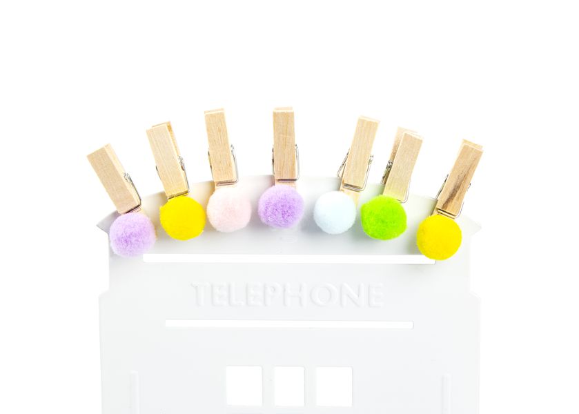 Декоративные прищепки Помпоны