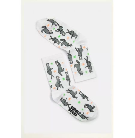 Носки SUPER SOCKS Волки Их Виль Нихт (размер 40-45)