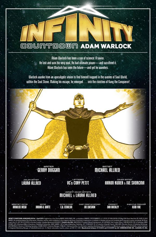 Infinity Countdown: Adam Warlock #1 изображение 2