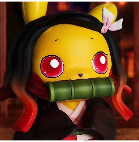 Фигурка Клинок рассекающий демонов Пикачу Незуко (Pikachu Nezuko - Demon Slayer) 13 cм изображение 2
