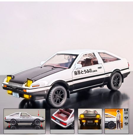 Коллекционная металлическая (Die Cast) модель Initial D Toyota Trueno AE86 1:30 изображение 2