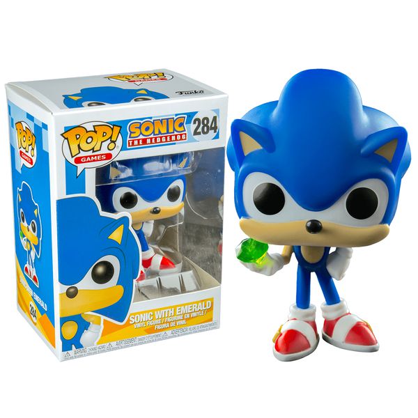 Фигурка Funko POP! Соник с Изумрудом (Sonic the Hedgehog - Sonic with Emerald)