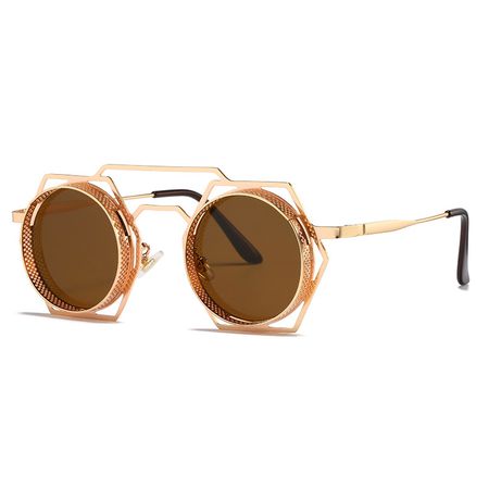 Очки Шестиугольники золотые