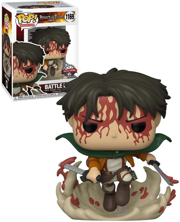 Фигурка Funko POP! Атака Титанов - Леви в бою Эксклюзив(Attack On Titan - Battle Levi Exclusive)