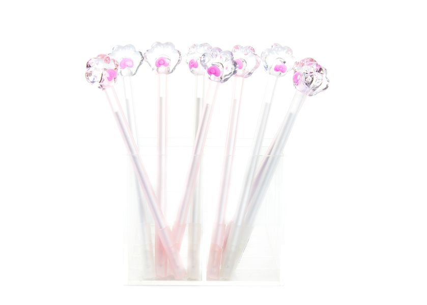 Ручка Кошачья лапка, прозрачная