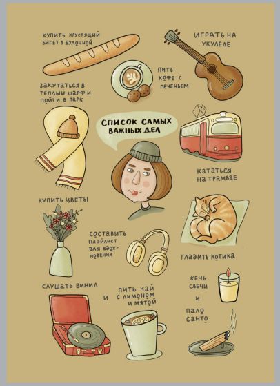 Открытка Список важных дел 10,5x14,8 см