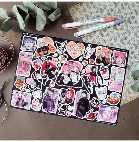 Стикеры Аниме Харадзюку наклейки NKS