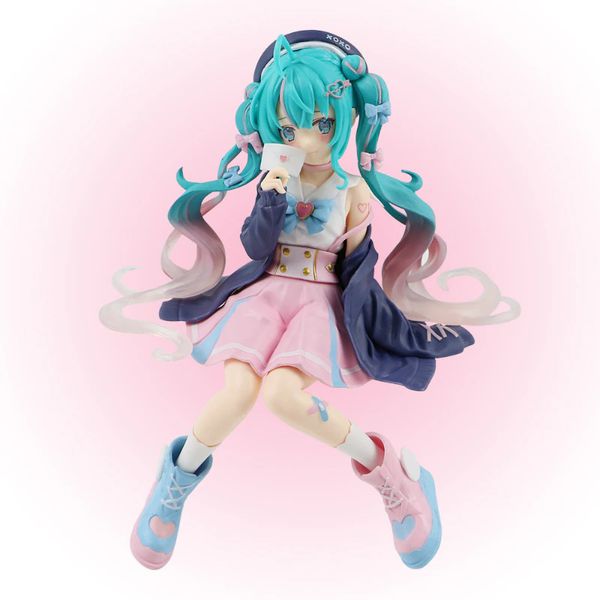 Фигурка Хатсуне Мику сидит с конвертом (Hatsune Miku) 13 см изображение 3