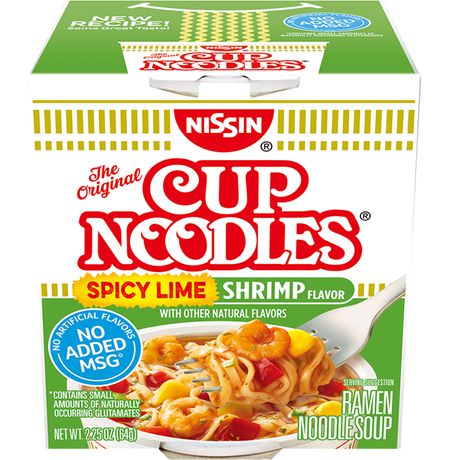 Лапша Nissin Cup Noodles Spicy Lime Shrimp