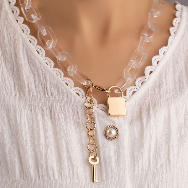 Цепь Замок и ключ, прозрачная изображение 4