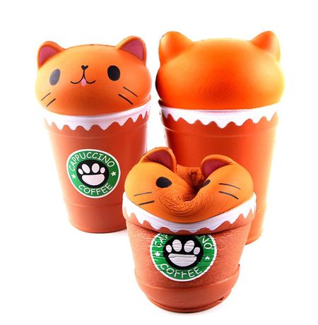 Сквиши Кот кофе
