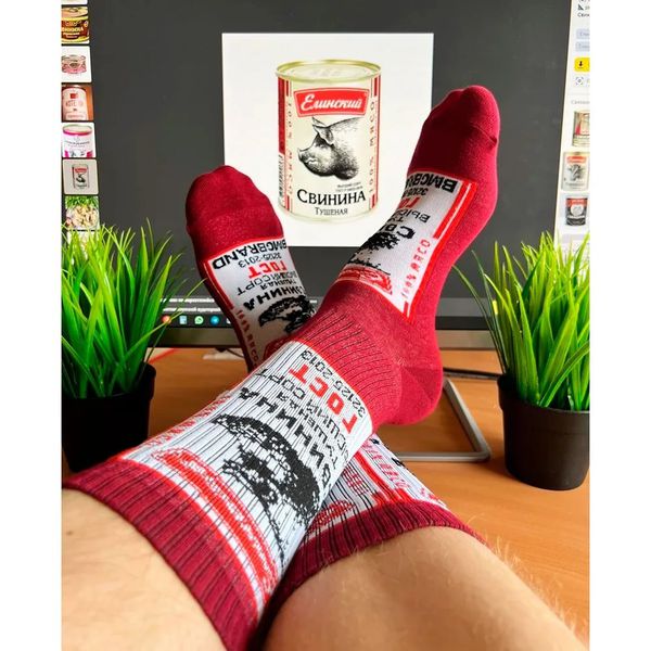 Носки Свинина ГОСТ (размер 34-39), BOOOMERANGS изображение 2