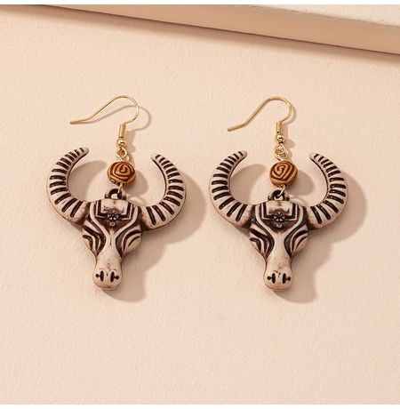 Серьги Череп быка Букраний