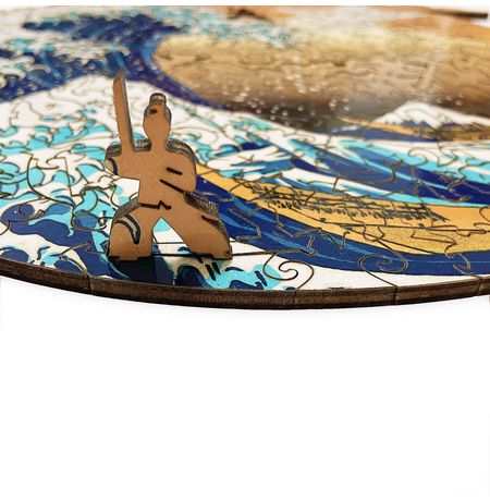 Пазл Большая волна в Канагаве, деревянные WOODZLE изображение 4