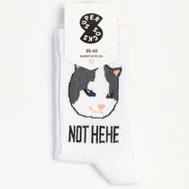 Носки SUPER SOCKS Кот Not hehe/hehe (размер 35-40)