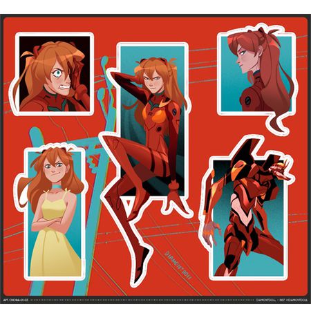 Стикеры Евангелион Аска (Eva)