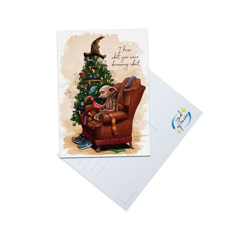 Почтовая открытка Гарри Поттер: Добби