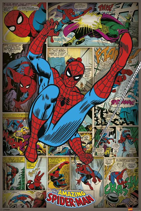 Постер Человек-Паук (Spider-man Retro)