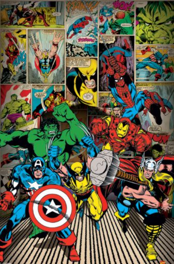 Постер Марвел - Страница комикса (Marvel)