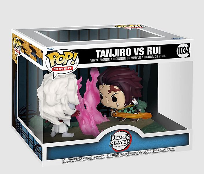 Фигурка Funko POP! Клинок рассекающий демонов - Танджиро Камадо против Руи (Tanjiro Kamado vs Rui) изображение 2