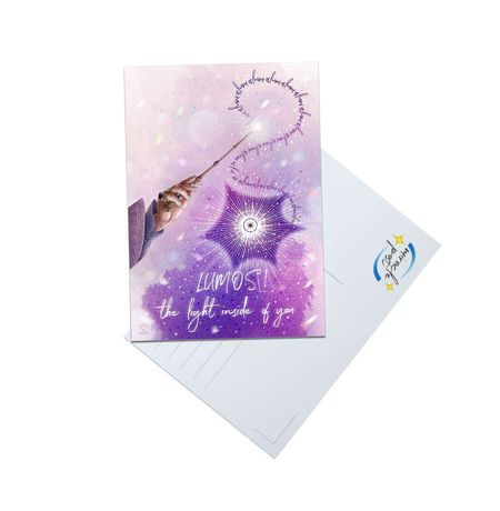 Почтовая открытка Гарри Поттер: Люмос