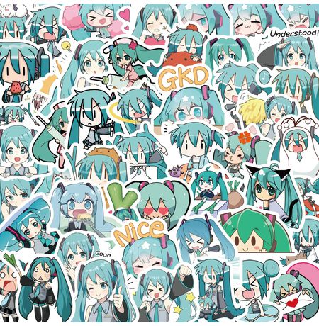 Стикеры Хацунэ Мику (Hatsune Miku), 65 шт изображение 2
