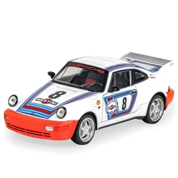 Коллекционная металлическая (Die Cast) модель Porsche 964 Martini  1:24 изображение 2