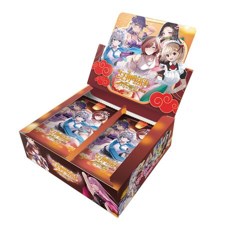 Коллекционные карточки Аниме Тян - Goddess Story Тир 1 - 5 штук в бустере (оранжевый бокс) изображение 2