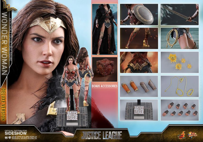 Фигурка Hot Toys - Чудо-Женщина (Justice League Wonder Woman Deluxe Set) 1/6 30 см