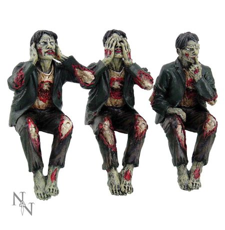 Статуэтка Зомби - Не вижу, не слышу, не говорю (See No, Hear No Speak No Evil Zombies)
