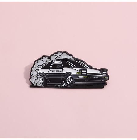 Значок Initial D - Toyota Trueno AE86 (пин, металл) изображение 2