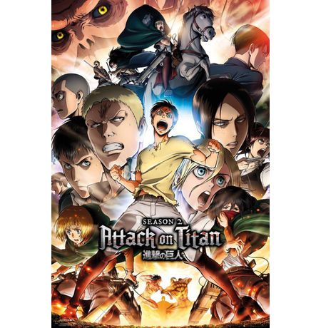 Постер Атака на титанов - 2 сезон (Attack On Titan Season 2)