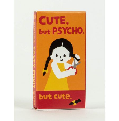 Жевательная резинка Blue Q Gum Cute but psycho, фрукты
