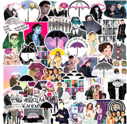 Стикеры Академия Амбрелла (The Umbrella Academy)