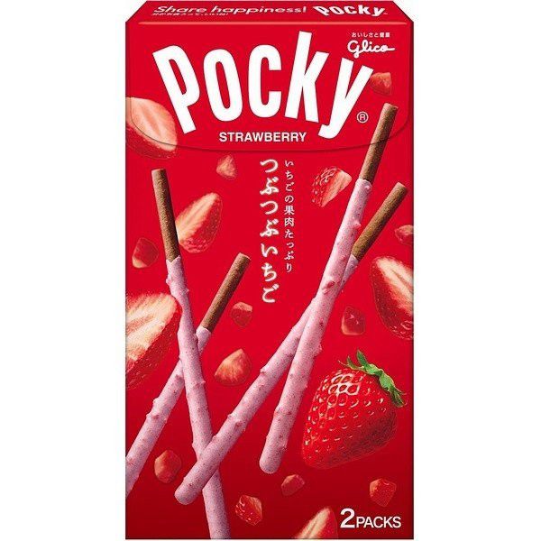 Pocky Клубничные сердечки, Япония - 2 Pack, 55 г