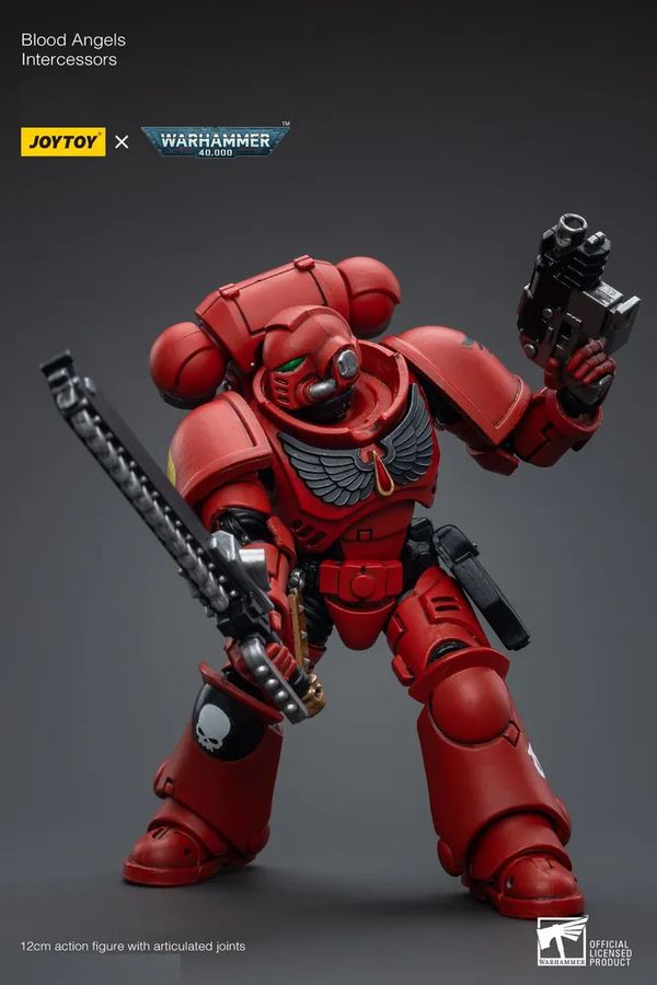 Фигурка Warhammer 40000 - Кровавый Ангел Заступник (Blood Angels Intercessors JOYTOY) 1:18 изображение 10