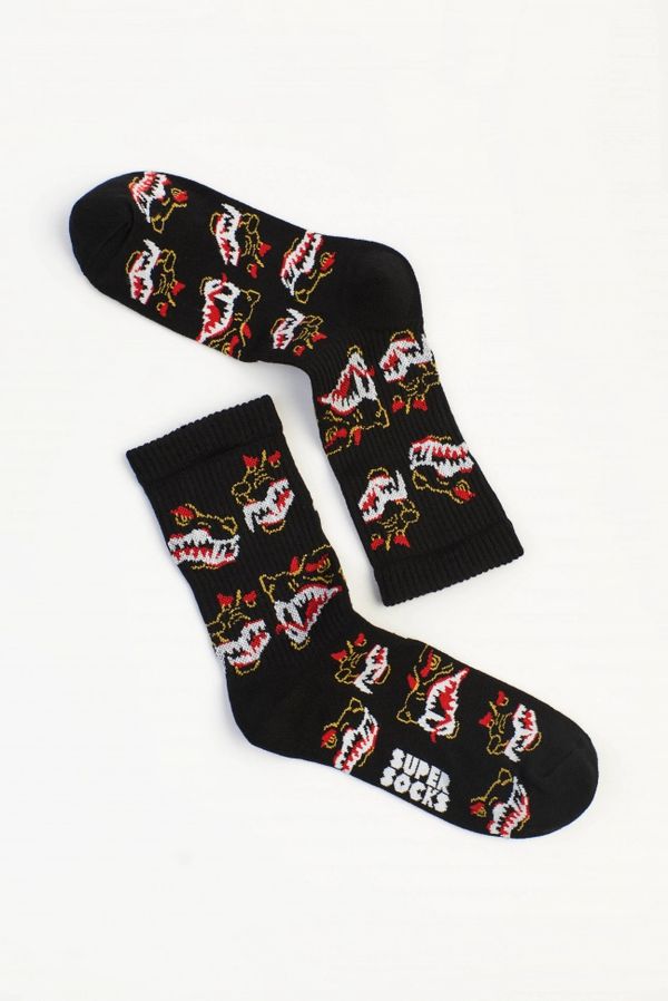 Носки SUPER SOCKS Hellbound - Адская Гончая черные (размер 40-45)