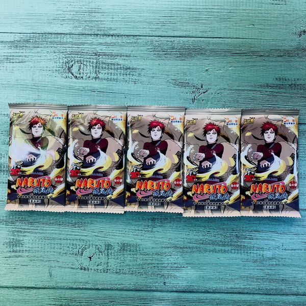 Коллекционные карточки Наруто Серия 5 Тир 3 (Naruto) Набор из 5 бустеров изображение 4