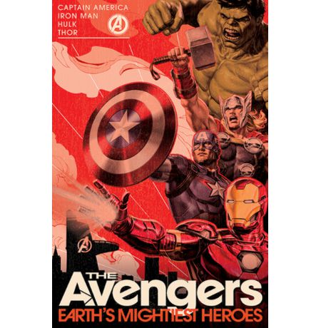 Постер Мстители (Golden Age Hero Propaganda)