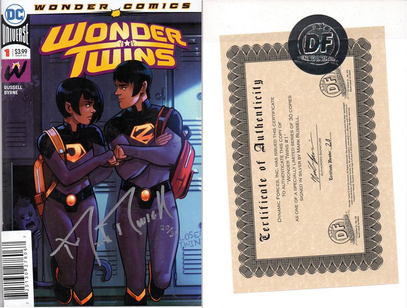Wonder Twins #1 с автографом Mark Russell