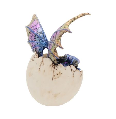 Статуэтка Дракон перламутровый в яйце 21 см изображение 5
