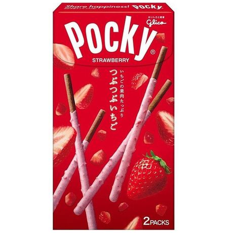 Pocky Клубничные сердечки, Япония - 2 Pack, 55 г