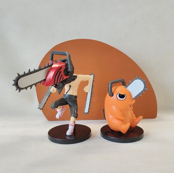 Набор фигурок Человек-Бензопила и Почита (Denji Chainsaw Man) 11-8 см изображение 2