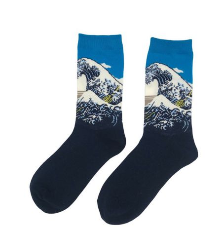 Носки Большая волна в Канагаве