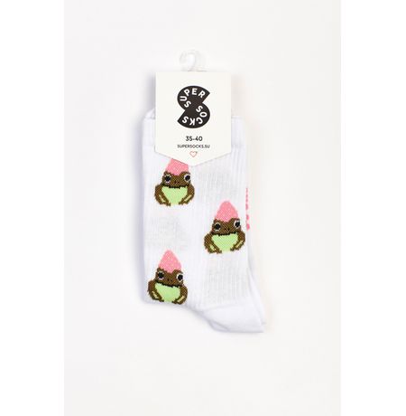 Носки SUPER SOCKS Жаба под ягодкой (размер 35-40) изображение 2