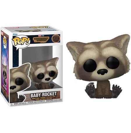 Фигурка Funko POP! Стражи Галактики 3 - Малыш Ракета (Guardians of the Galaxy 3 - Baby Rocket) изображение 3