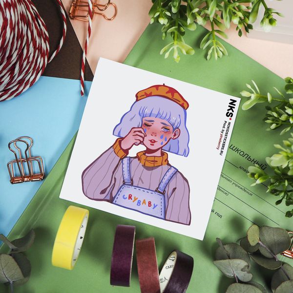 Стикер Crybaby