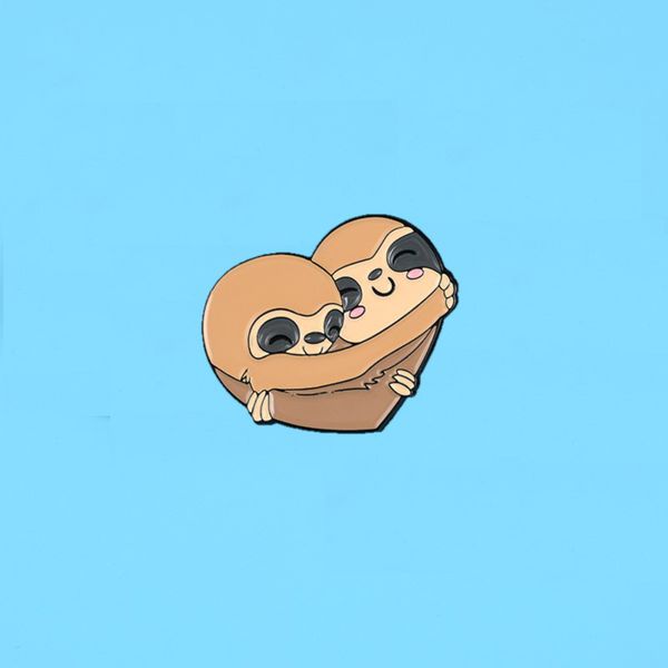 Значок Сердце - Ленивцы