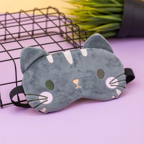 Маска для сна Котик серый