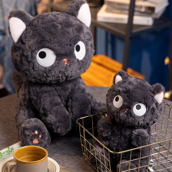 Мягкая игрушка Котик сидит, светятся глаза изображение 3